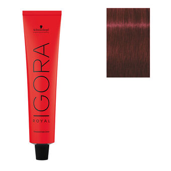 Coloration permanente Igora Royal 5-88 châtain clair rouge extra