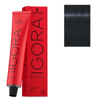 Coloration permanente Igora Royal 1-1 noir cendré