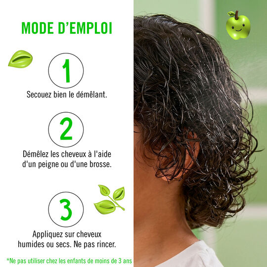 Duo shampooing & d&eacute;m&ecirc;lant enfant Equave Kids applestastic