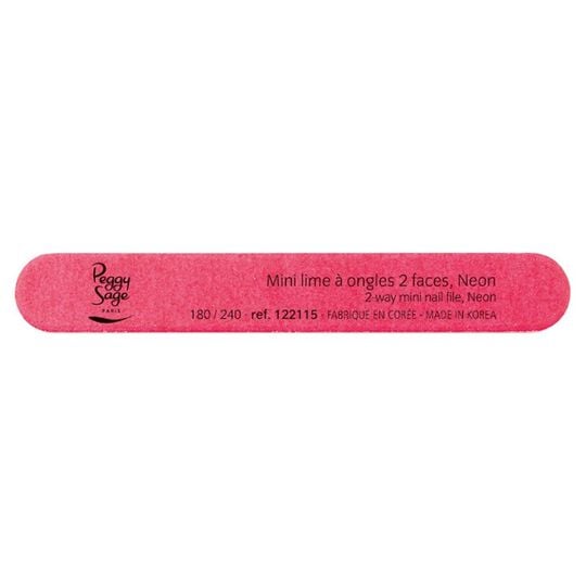 Mini lime à ongles néon ongles naturels 180/240 pink
