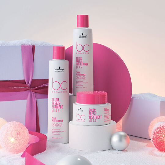 Trousse rituel cheveux color&eacute;s BC Color Freeze