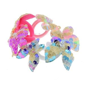 Elastiques mousse motifs sequins papillon,  Elastiques mousse motifs sequins papillon