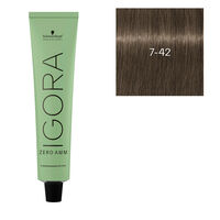 Coloration Igora Zero Amm 7-42 blond beige iris&eacute;