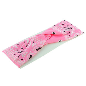 Bandeau bandana enfant rose