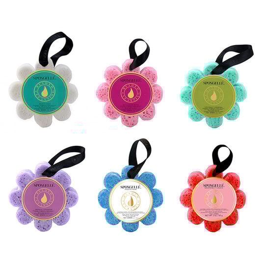 Éponge de bain infusée coco verveine,  Éponge de bain infusée coco verveine