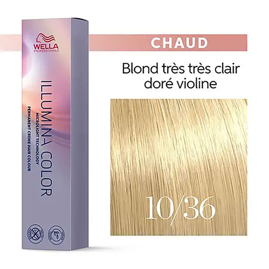 Illumina color 10/36 blond tr&egrave;s tr&egrave;s clair dor&eacute; chocolat