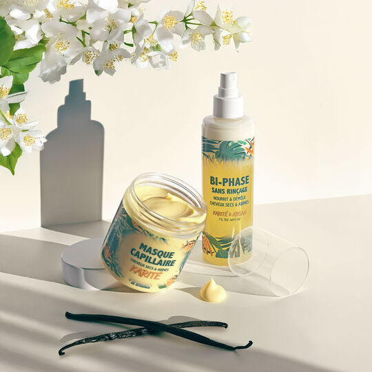 D&eacute;m&ecirc;lant bi-phase &agrave; l'argan et au karit&eacute; 200ml