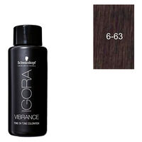 Coloration demi-permanente Igora Vibrance 6-63
