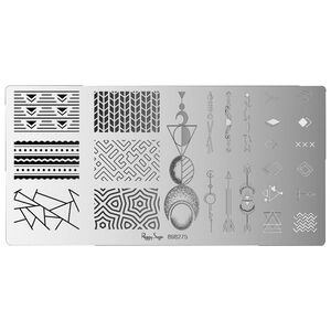 Plaque de stamping geometric,  Plaque de stamping geometric