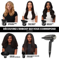 S&egrave;che cheveux Speed avec trousse et spray volume