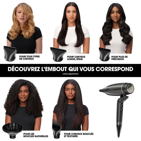 S&egrave;che cheveux Speed avec trousse et spray volume