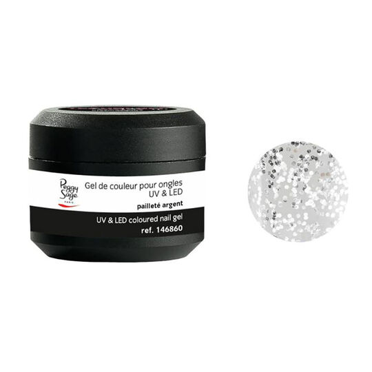 Gel UV Color it ! pailleté argent