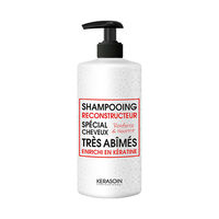 Shampooing reconstructeur &agrave; la k&eacute;ratine pour cheveux tr&egrave;s ab&icirc;m&eacute;s 1000ml