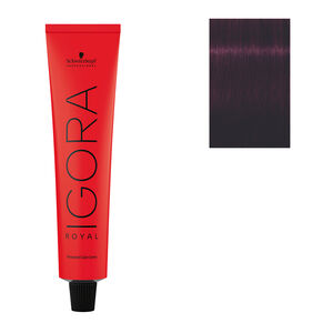 Coloration permanente Igora Royal 5-99 châtain clair violet extra