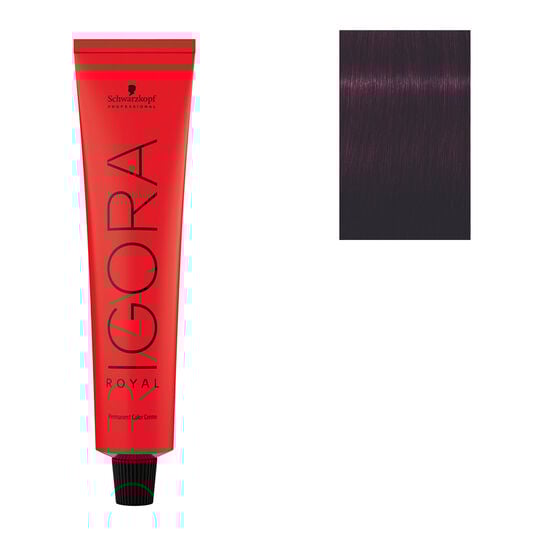 Coloration permanente Igora Royal 5-99 châtain clair violet extra