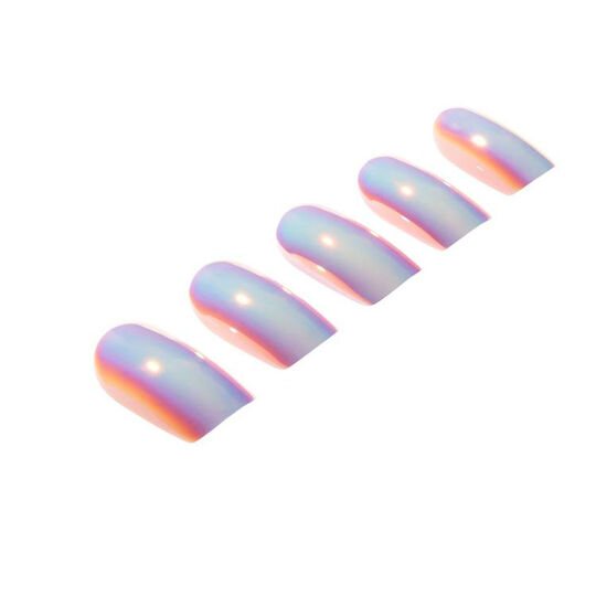 Faux ongle effet chrome retrograde