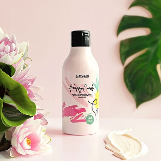 Routine cheveux boucl&eacute;s Happy Curls