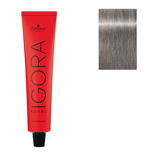 Coloration permanente Igora Royal 8-11 blond clair cendr&eacute; extra