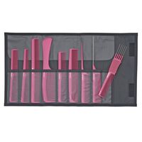 Trousse neuf peignes Rose