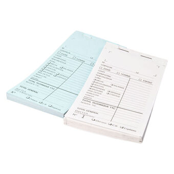 Carnet de caisse avec numéro