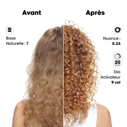 Coloration ton sur ton Dia Color 8 blond clair