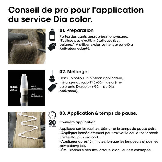 Coloration ton sur ton Dia Color 9.82 blond tr&egrave;s clair moka iris&eacute;