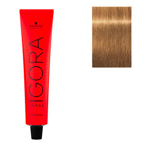 Coloration permanente Igora Royal 8-55 blond clair doré extra