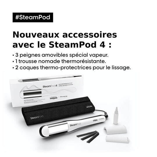 Pack lisseur boucleur SteamPod 4 et soin lissant
