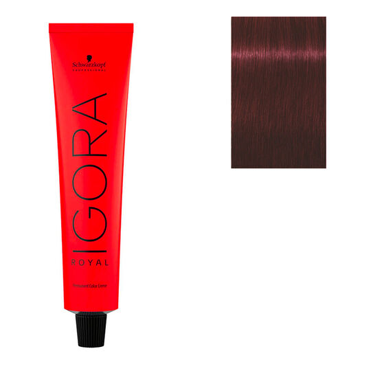 Coloration permanente Igora Royal 4-88 châtain rouge extra