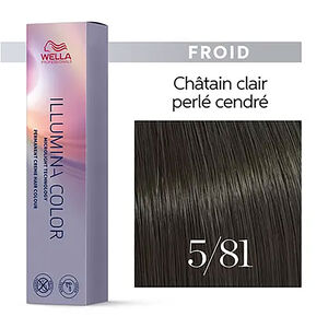 Illumina color 5/81 ch&acirc;tain clair perl&eacute; cendr&eacute;