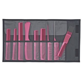 Trousse neuf peignes Rose