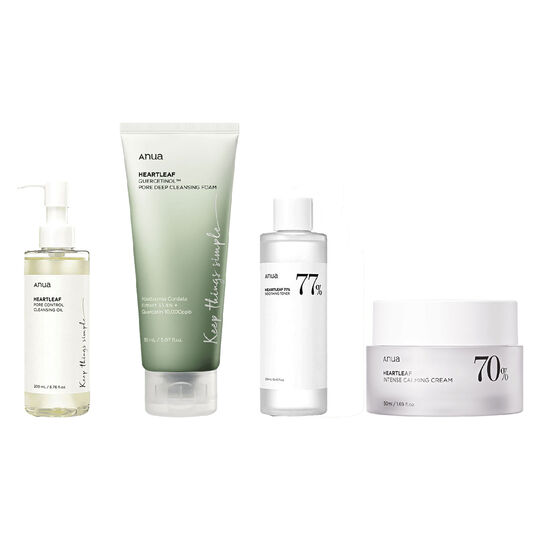 Routine Heartleaf - Peau sensible r&eacute;active