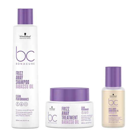 Rituel lissant cheveux indisciplin&eacute;s BC Frizz Away