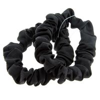 Chouchous satinés fins x 2 noir