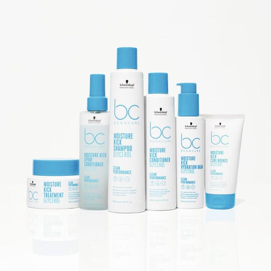 Shampooing hydratant cheveux normaux &agrave; secs ou boucl&eacute;s BC Moisture Kick 1000ml