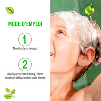 Duo shampooing & d&eacute;m&ecirc;lant enfant Equave Kids applestastic
