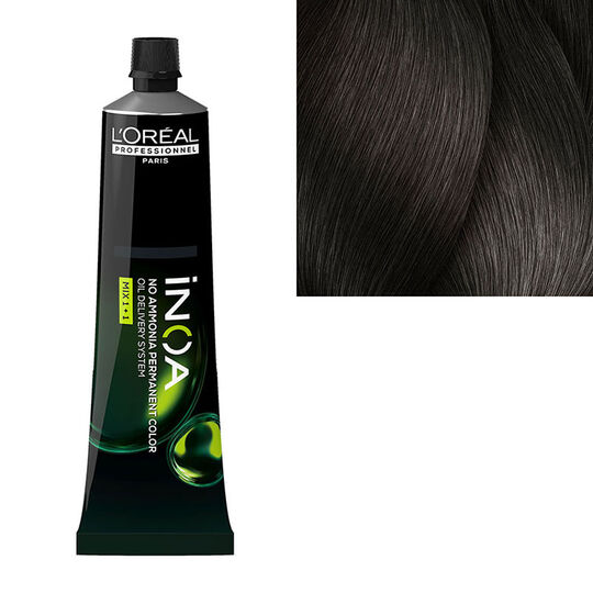 Coloration sans ammoniaque Inoa 6.1 blond fonc&eacute; cendr&eacute;