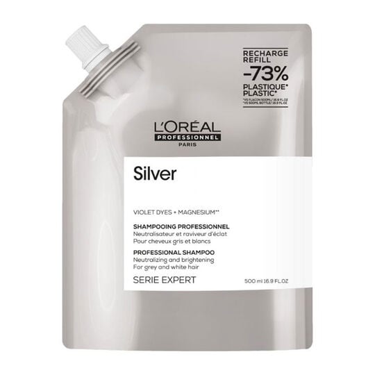 Shampooing déjaunissant Silver recharge 500ml,  Shampooing déjaunissant Silver recharge 500ml