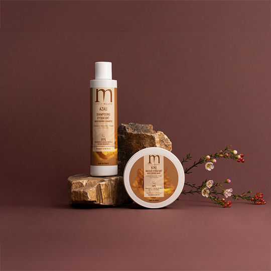 Masque hydratant cheveux boucl&eacute;s fris&eacute;s Azali