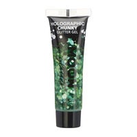 Gel holographique &agrave; grosses paillettes Moon Glitter vert