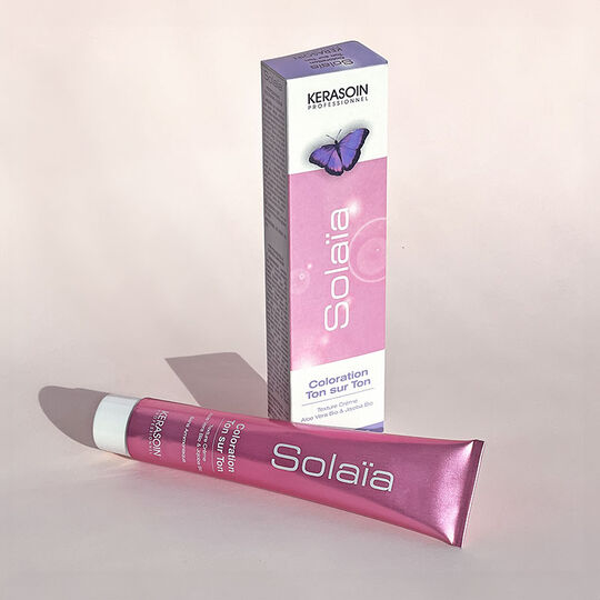 Coloration ton sur ton Sola&iuml;a 6.66 blond fonc&eacute; rouge intense