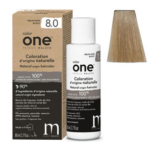 Coloration d'origine naturelle Color One 8.0 blond clair,  Coloration d'origine naturelle Color One 8.0 blond clair