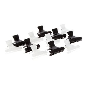 Pince croco x 12 PM noir/blanc,  Pince croco x 12 PM noir/blanc