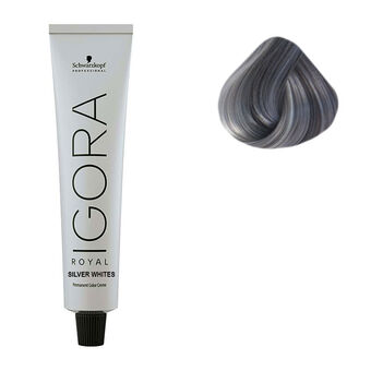 Coloration pour cheveux blancs et gris Igora Royal Silver White gris anthracite