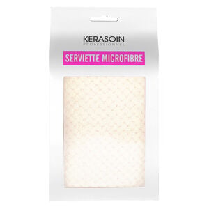 Serviette microfibre blanc cr&egrave;me