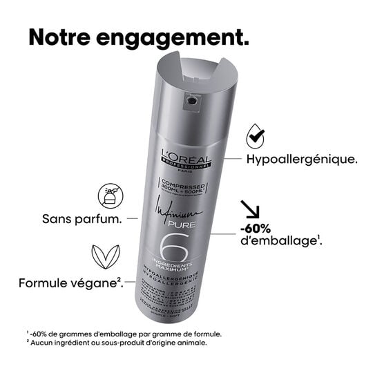 Laque Infinium Pure fixation souple 300ml