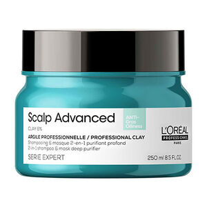 Argile 2-en-1 purifiante anti-gras Scalp Advanced 250ml