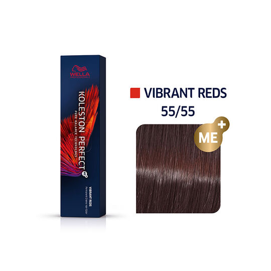 Coloration permanente Koleston Perfect Me+ 55/55 châtain clair acajou intense