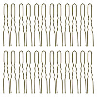 24 &Eacute;pingles ondul&eacute;es courtes bronze