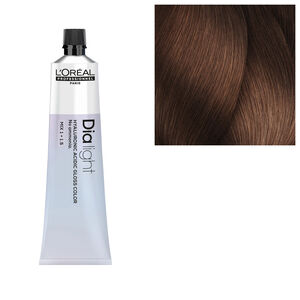 Coloration ton sur ton Dia light Hyaluronic 6.35 blond fonc&eacute; dor&eacute; acajou